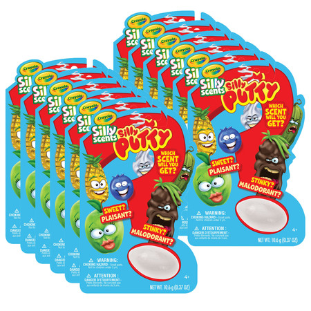 CRAYOLA Silly Scents Putty Mystery Egg, PK12 80025